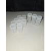Image 1 : Lot of 12 Plastic Round Coin Storage Tubes with Screw on Cap