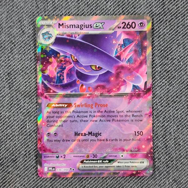 Mismagius EX 036/094 Holo Rare Pokemon Trading Card