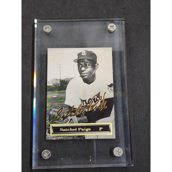 RARE 1993 Satchel Paige Spectrum 24K Gold Signature Baseball Card #1047/5000