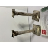 Image 2 : 2 Candlesticks - 1 Bent - Decorative Christmas Glass Plate in Box 
