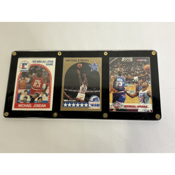 Michael Jordan Framed Basketball Cards - 9.5 inch Frame - NBA Hoops - '89 NBA All-Star Game 