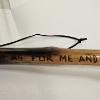 Image 3 : Handcrafted Wood Burned Joshua 24:15 Walking Hiking Stick With Textured Cross And Wrist Strap, 58"