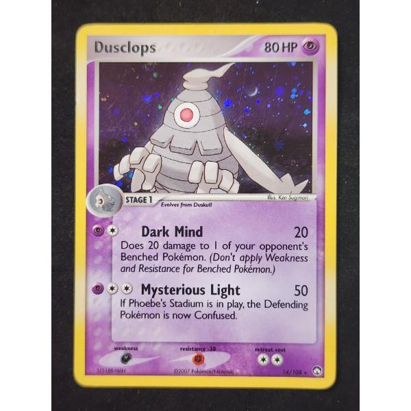 Dusclops 14/108 Holo Rare 2006 Vintage Pokemon Trading 