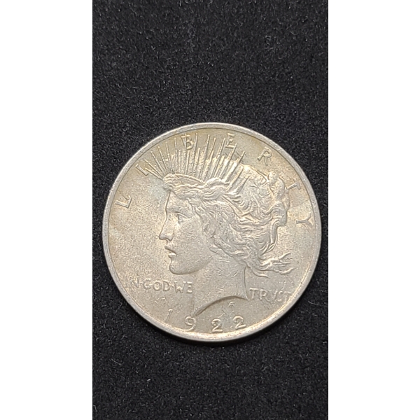 1922 90% Silver Peace Dollar