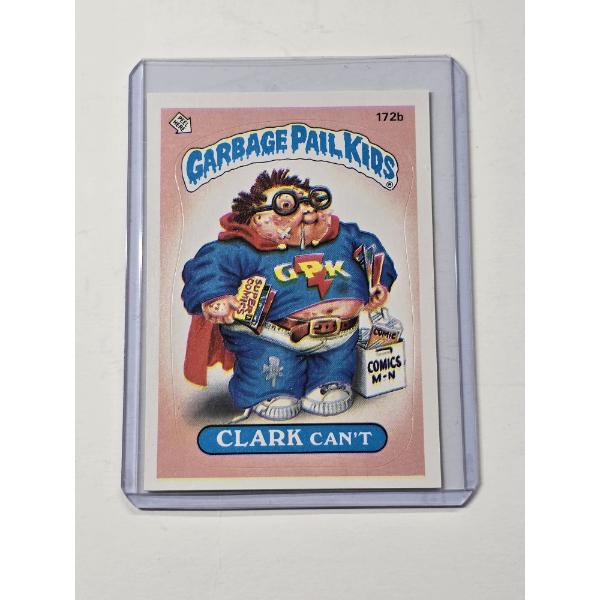 Rare 1986 Topps Garbage Pail Kids CLARK CAN'T #172b - Mint Condition