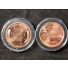 Image 2 : Lot of Two .999 Fine Copper AVDP Ounces in Cases - Walking Liberty Half & 1909-S VDB Penny DESIGNS!