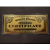 Image 2 : $1000 Silver Certificate Gold Back .999999 - 24K Gold Back In Protective Holder - Mint Condition
