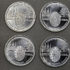 Image 2 : Set of 4 Medjugorje Miraculous Medals - 1/4 Troy Oz .999 Fine Silver - 1 Troy Oz Total Weight