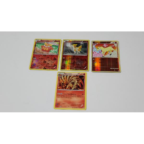 (4) Assorted Pokemon TCG Cards Including Reverse Holos & Rare