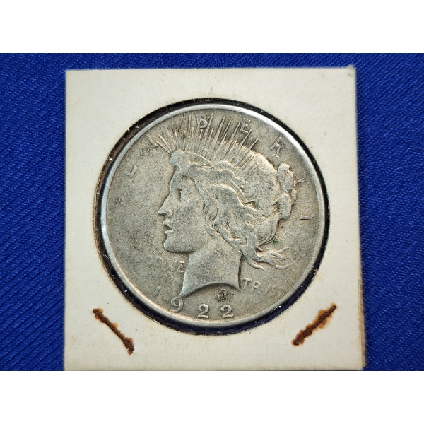 1922 Silver Peace Dollar - 90% Silver U.S. Dollar