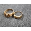 Image 14 : (2) Nice 10K Gold Nugget Rings - Size 8 And 9 - Total Weight: 8.8 Grams