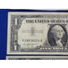 Image 6 : x4 United States 1957 Blue Seal $1 Silver Certificates FV: $4.00