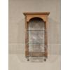 Image 1 : Wood and Glass Shelf - 10x6x24.5 - Can Be Hung (Flat Side Up) or Sat on a Table (Flat Side Down)