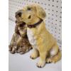 Image 2 : Two Decorative Statues ~ 9 Inch Tall Angel & 11 Inch Tall Dog 