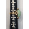 Image 7 : Vintage Women's 14K Gold Ring With Green Stone & Small Accent Diamonds - Size 4.5 - Weight: 5.5g