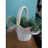 Image 4 : 2 Pc Lot - Triple Candle Holder & Floral Basket As shown