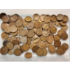 Image 1 : Lot of Assorted Years U.S. Lincoln Pennies - Mainly Wheat Pennies - Face Value ~ $1.10