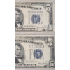 Image 2 : (4) Assorted Series United States $5 Silver Certificates - Face Value: $20.00