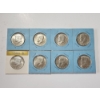 Image 1 : x8 Assorted Years 40% Silver Kennedy Half Dollars FV: $4.00