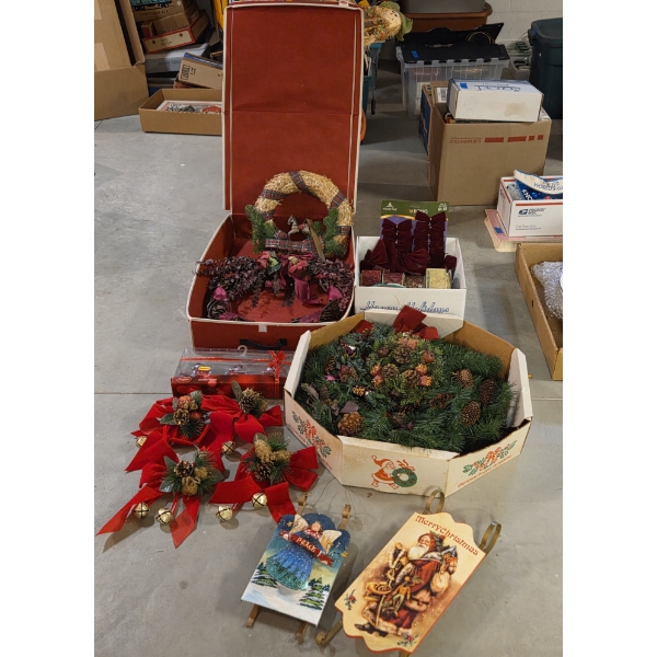 *Pick Up At Mantua Home-No Shipping Available* Excellent Condition Collection Of Christmas Decor Inc