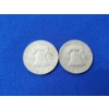 Image 2 : x2 Silver Franklin Half Dollars: 1936 & 1951
