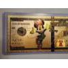 Image 3 : Rare Disney Minnie Mouse Gold Foil .999999 - 24K Gold Note In Protective Holder - Mint Condition	