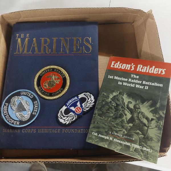 2 Pcs - "US MARINES"  Marine Corp Heritage Foundation & Edison's Raiders