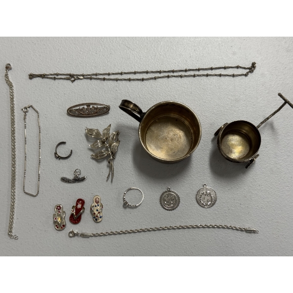 Lot Of Sterling Silver With Some Pieces Ready For Retail - Great Condition - 100.1 Grams