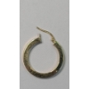 Image 2 : 18K Yellow Gold Stamped 750 Single Hoop Earring - Weight: 1.2g