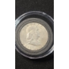 Image 2 : 1962 & 1963 90% Silver Franklin Half Dollars In Coin Capsules - Face Value: $1.00