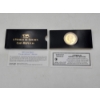Image 2 : 1839 Great Britian "Una and the Lion" 5 Pounds Gold-Tone Copy Coin - TESTS AS STERLING! See Photos! 