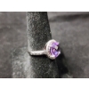 Image 9 : Gorgeous Sterling Silver Rings Ft. Purple Star Ruby & Other Purple Stones - Total Weight: 23 Grams
