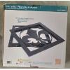 Image 3 : Brand New In Box Heavy Duty Black Metal 15 1/4''x15 1/4'' Fleur De Lis Accent Decor 