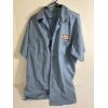 Image 1 : Vintage Sohio Blue and White Pinstripe Work Shirt - Mid 20th Century - Areas of Staining and wear an