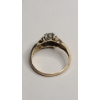 Image 5 : 10K Yellow Gold Women's Aquamarine Ring - Size 8 - Weight: 2.2g