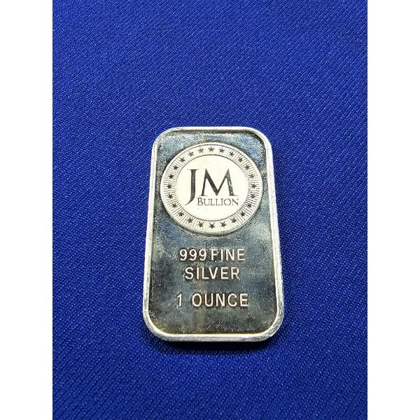 JM Bullion 1 oz .999 Fine Silver Bar