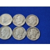 Image 4 : x10 90% Silver Roosevelt and Mercury Dimes FV: $1.00
