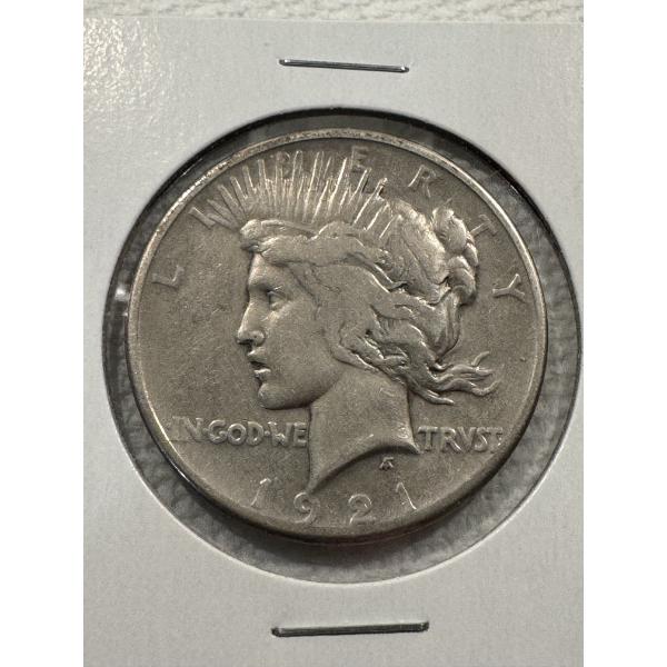 1921 United States High Relief Peace Silver Dollar - Low Mintage - Excellent Condition