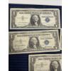 Image 4 : One Dollar Silver Certificates Blue Seal - 5 Total - 1957 A (4)- 1957