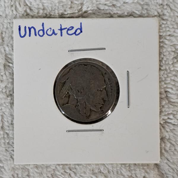 Undated United States Buffalo 5¢ Nickel Coin