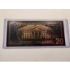 Image 2 : Andrew Jackson $20 Collector Gold Foil .999999 - 24K Gold Note In Protective Holder - Mint Condition
