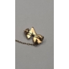 Image 6 : Vintage 10K Yellow Gold Delta Zeta Pearl & Diamond Sorority Pin - Weight: 5.0g