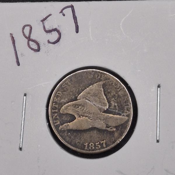 U.S. RARE COINAGE - 1857 FLYING EAGLE CENT - SEE PICS FOR CONDTION