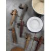 Image 2 : Vintage Enamelware Basins, Plate & Bowl And Vintage Wood Tap Collection 
