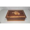 Image 2 : Wooden Jewelry Box With Fashion Jewelry Inside 