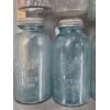 Image 3 : Neat Vintage Jar Collection Includes Blue Glass Ball Jars And More!