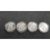 Image 4 : (4) 1964 90% Silver Kennedy Encapsulated Half Dollars - Face Value: $2.00