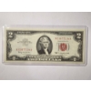 Image 1 : EXCELLENT 1963 United States Federal Reserve Red Seal $2 Note ~ In Holder!