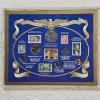 Image 1 : Presidential Stamp & Coin Collection Framed Acrylic Display Set ft. US Coins and Stamps AFV $1.91