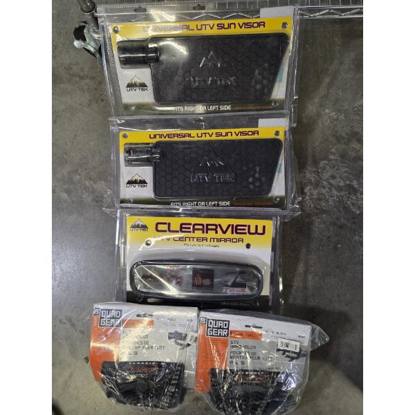 All New UTV Accessories; Visors, Mirror, & Hand Holds